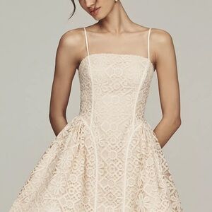 Elegant Cream Lace Dress